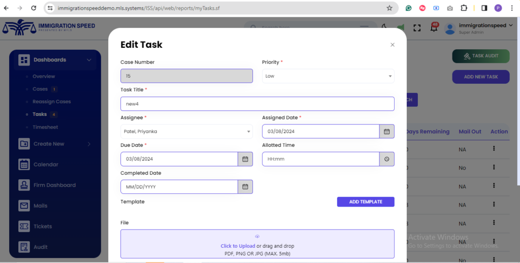 How to Edit the Task? - Help Site